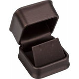 Bronze Leatherette Flap Earring Box