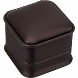 Bronze Leatherette Flap Earring Box