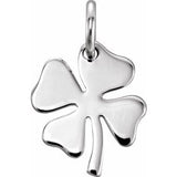 Sterling Silver Four-Leaf Clover Charm/Pendant