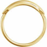 14K Yellow 19.7x5 mm Geometric Signet Ring