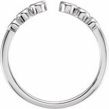Platinum 1/4 CTW Natural Diamond Negative Space Ring
