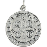 Sterling Silver 18.5 mm St. Benedict Medal