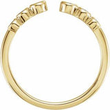 14K Yellow 1/4 CTW Natural Diamond Negative Space Ring