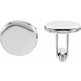 Stainless Steel 13 mm Engravable Cuff Links
