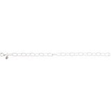 Sterling Silver 6 mm Knurled Cable 7" Chain