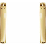 14K Yellow Hinged 18 mm Hoop Earrings