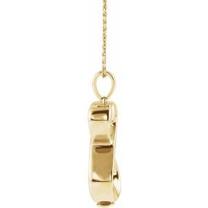 10K Yellow Infinite Love Ash Holder 18" Necklace