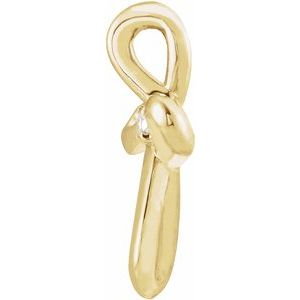 14K Yellow .015 CTW Natural Diamond Cross Pendant