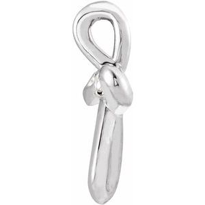 Sterling Silver .015 CTW Natural Diamond Cross Pendant