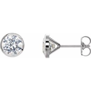 14K White 1/5 CTW Natural Diamond Cocktail-Style Earrings