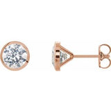 14K Rose 1/5 CTW Natural Diamond Cocktail-Style Earrings