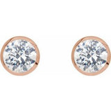 14K Rose 1/5 CTW Natural Diamond Cocktail-Style Earrings