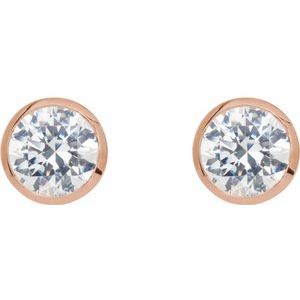 14K Rose 1/5 CTW Natural Diamond Cocktail-Style Earrings