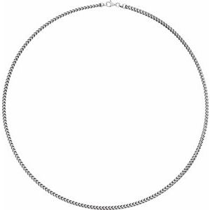 Sterling Silver 3 mm Franco 20" Chain