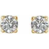14K Yellow 1/5 CTW Natural Diamond Earrings