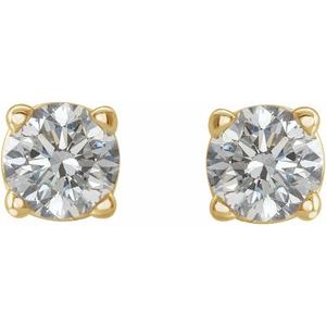 14K Yellow 1/5 CTW Natural Diamond Earrings