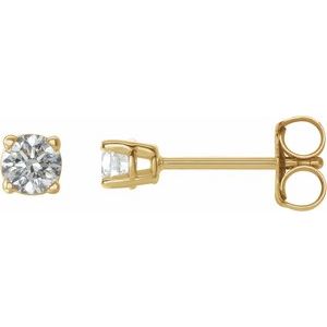 14K Yellow 1/5 CTW Natural Diamond Earrings