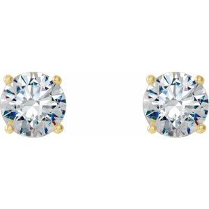 14K Yellow 1 1/2 CTW Natural Diamond Cocktail-Style Earrings