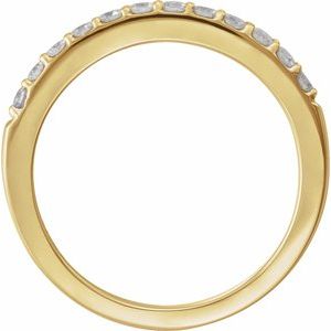 14K Yellow 1/3 CTW Natural Diamond Matching Band