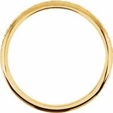 14K Yellow 2 mm Milgrain Geometric Band Size 5.5