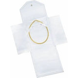 White Matte Leatherette Necklace/Pearl Folder - Fine Jewelry Folders for Necklaces - Customizable Jewelry Folder - Imprint Your Logo