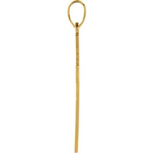14K Yellow Cross Pendant