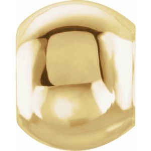 14K Yellow Gold-Plated Sterling Silver 6 mm Smooth Bead
