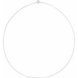 Sterling Silver 1 mm Curb 18" Chain
