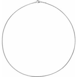 Platinum 1.2 mm Wheat 18" Chain