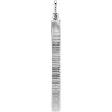 Sterling Silver Coin Frame Bezel Dangle for 27.4 mm Coin