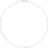 14K Yellow Gold-Filled .85 mm Adjustable Box 16-22" Chain