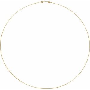 14K Yellow Gold-Filled .85 mm Adjustable Box 16-22" Chain