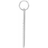Sterling Silver 20x5 mm Engravable Bar Charm/Pendant