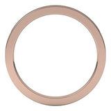 14K Rose 1.5 mm Comfort-Fit Flat Band Size 18.5