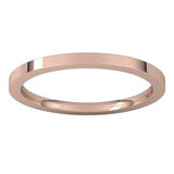 14K Rose 1.5 mm Comfort-Fit Flat Band Size 18.5