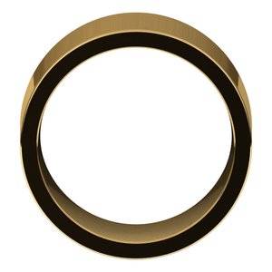 18K Yellow 12 mm Comfort-Fit Flat Band Size 10.5