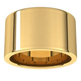 14K Yellow 12 mm Comfort-Fit Flat Band Size 13