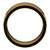 14K Yellow 10 mm Comfort-Fit Flat Band Size 13