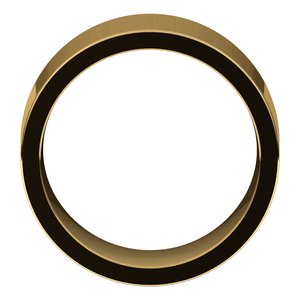 14K Yellow 10 mm Comfort-Fit Flat Band Size 13