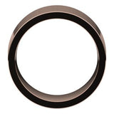 18K Rose 10 mm Comfort-Fit Flat Band Size 7