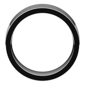 Sterling Silver 8 mm Comfort-Fit Flat Band Size 19.5