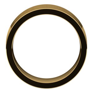 14K Yellow 8 mm Comfort-Fit Flat Band Size 4.5