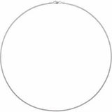 14K White 1.82 mm Box 7" Chain