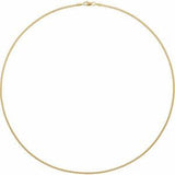 14K Yellow 1.82 mm Box 7" Chain