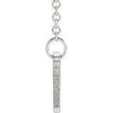 Sterling Silver Be Posh® Engravable Bar 18" Necklace