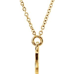 18K Yellow Vermeil Tiny Posh® Horseshoe 16-18" Necklace