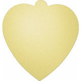 14K Yellow 24 Gauge Heart Stamping with  External Undrilled Eyelet