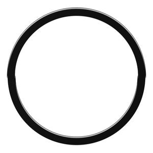18K White 1 mm Flat Band Size 5