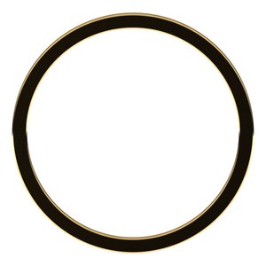14K Yellow 1 mm Flat Band Size 19