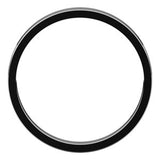 10K White 2.5 mm Flat Band Size 9.5